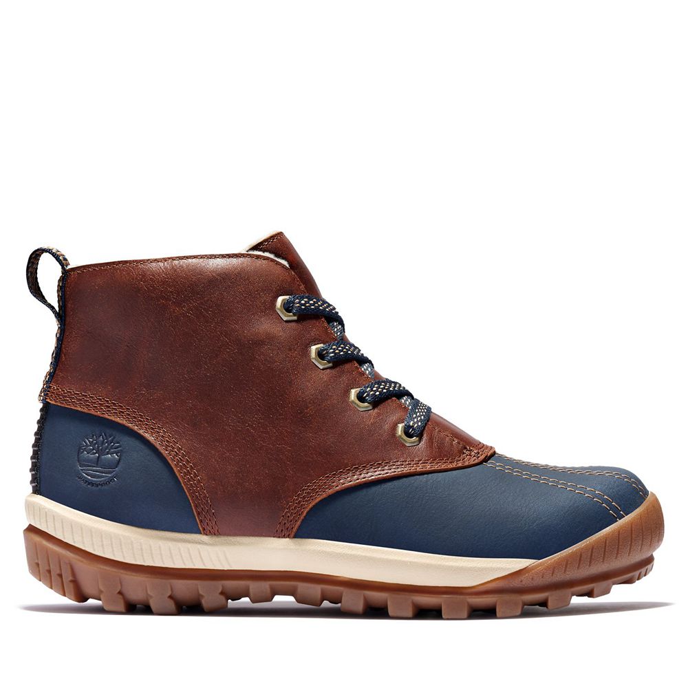 Botas de Seguridad Timberland Mujer Mt. Hayes Waterproof Marrones/Azules - Chile IQG-170825